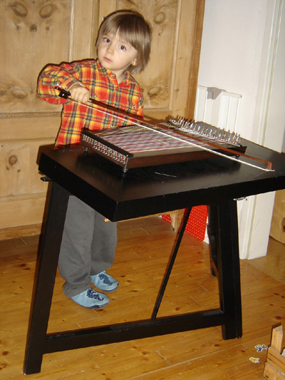 Bild stehstreichzither